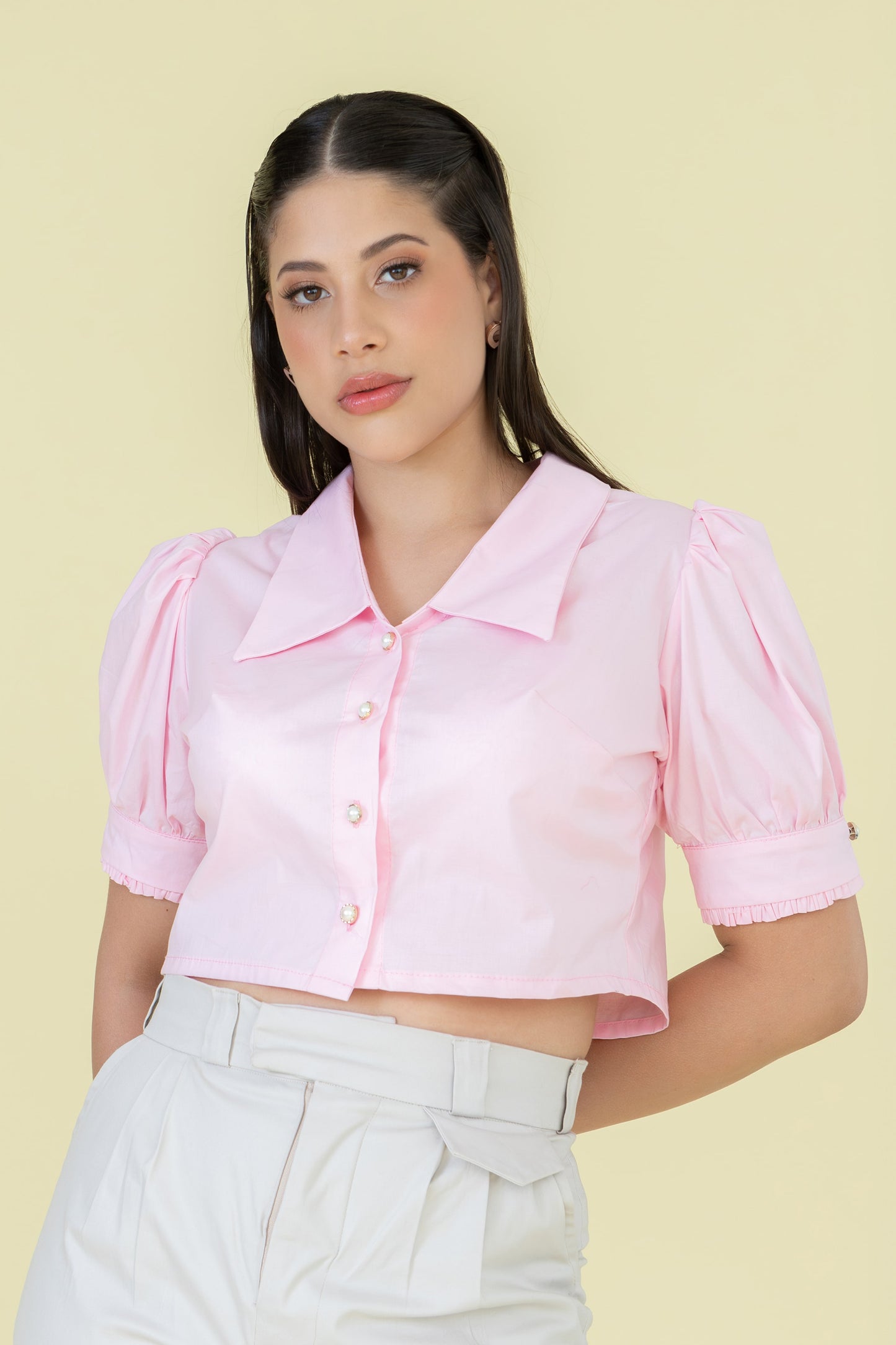Crop Bonita rosado