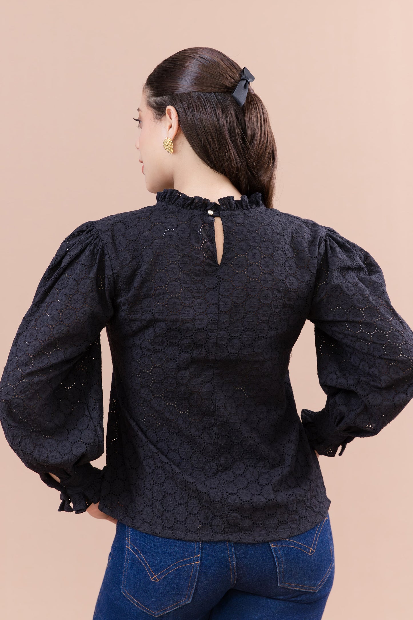 Blusa Coco – Broderie Negro
