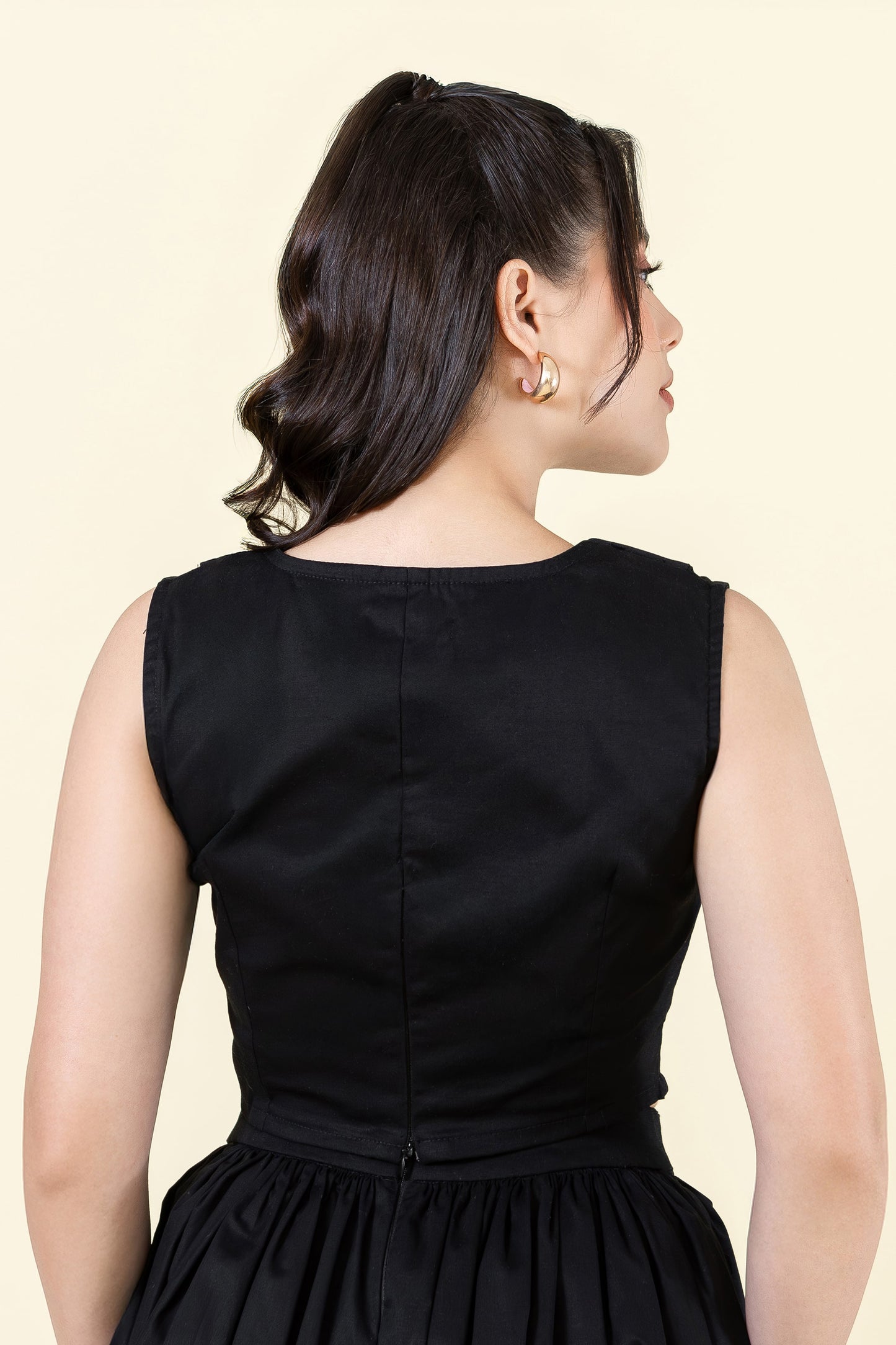 Blusa crop So Chic! negro