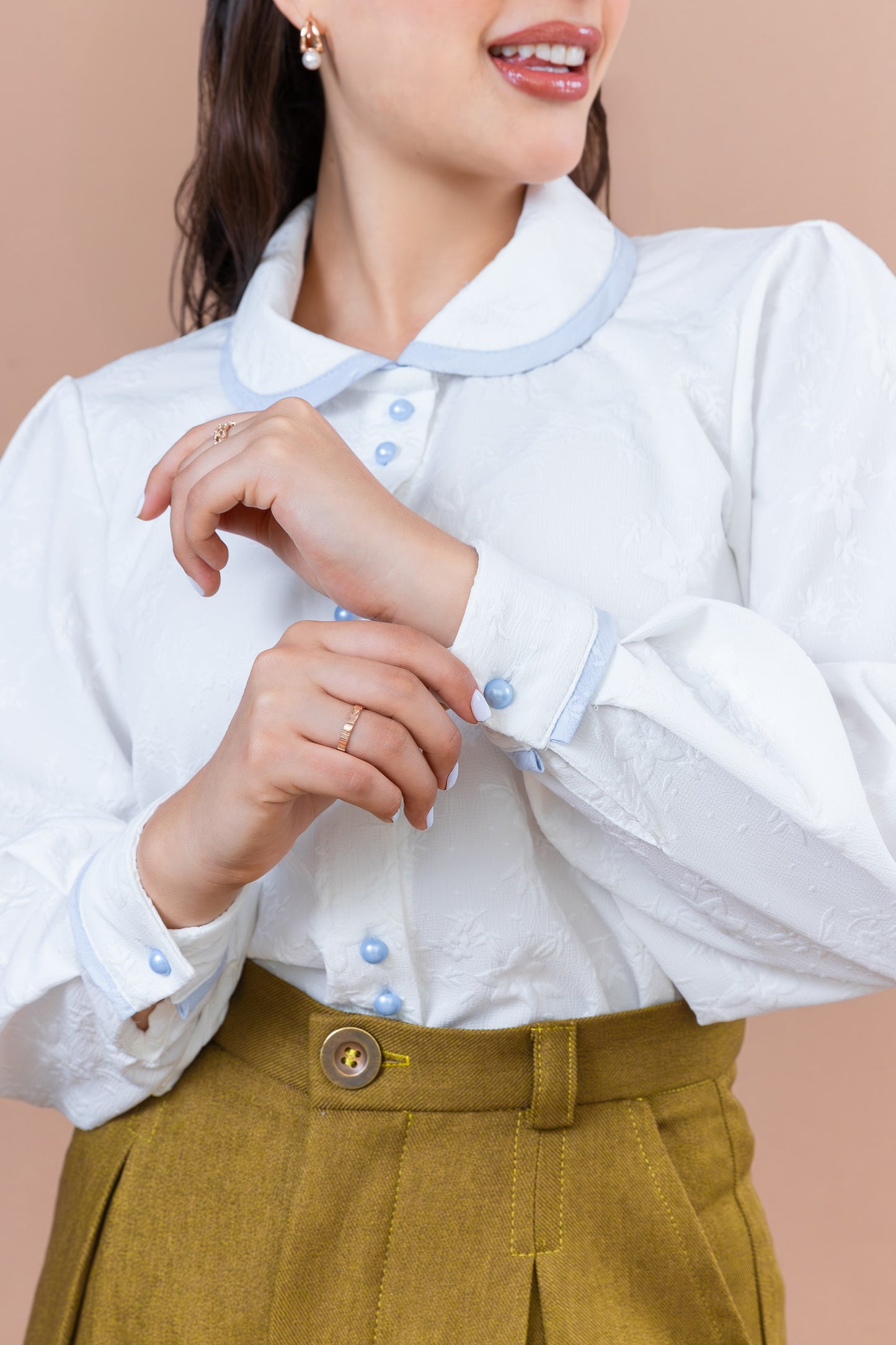 Blusa Mary Jane: blanca