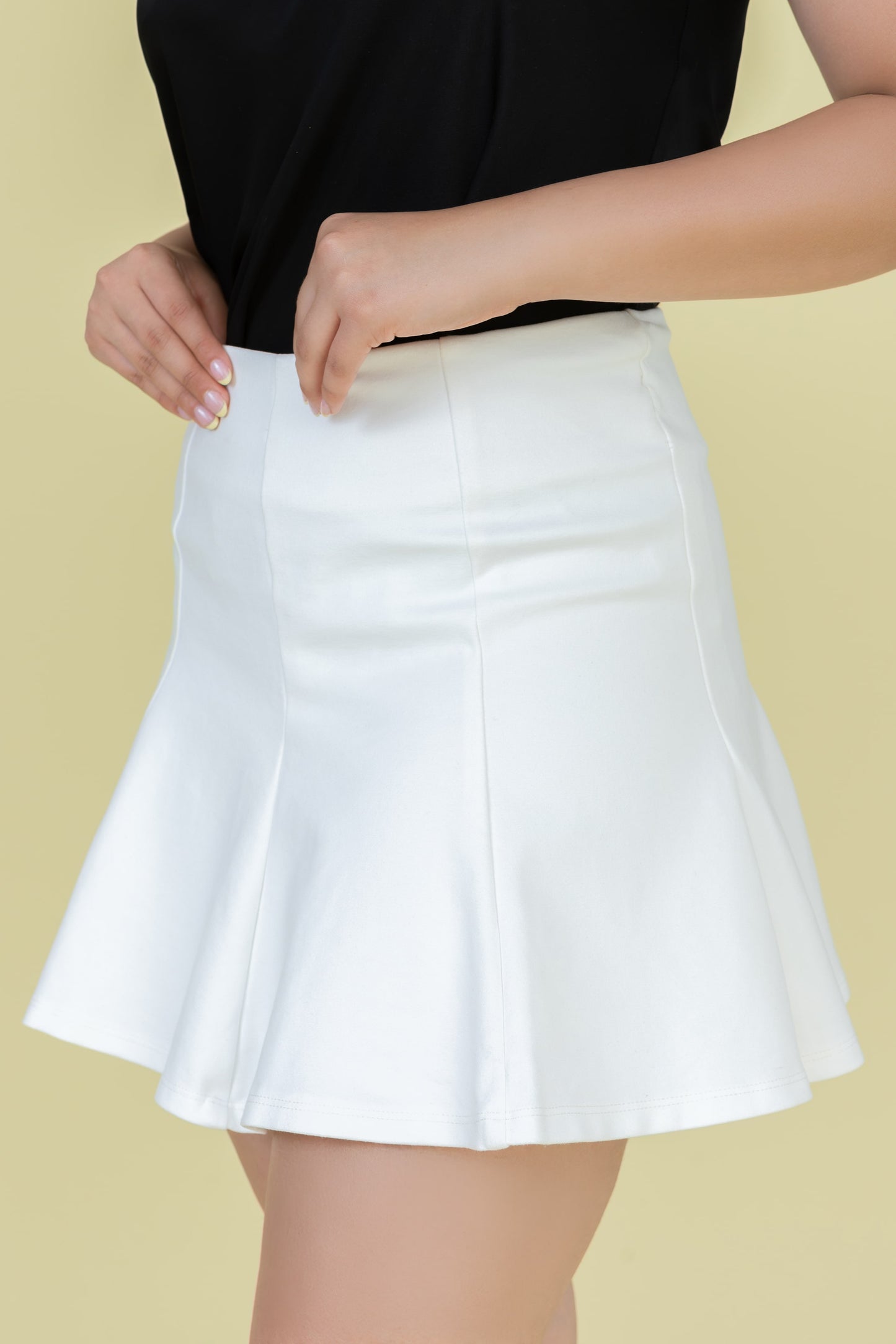 Falda mini Amore blanca