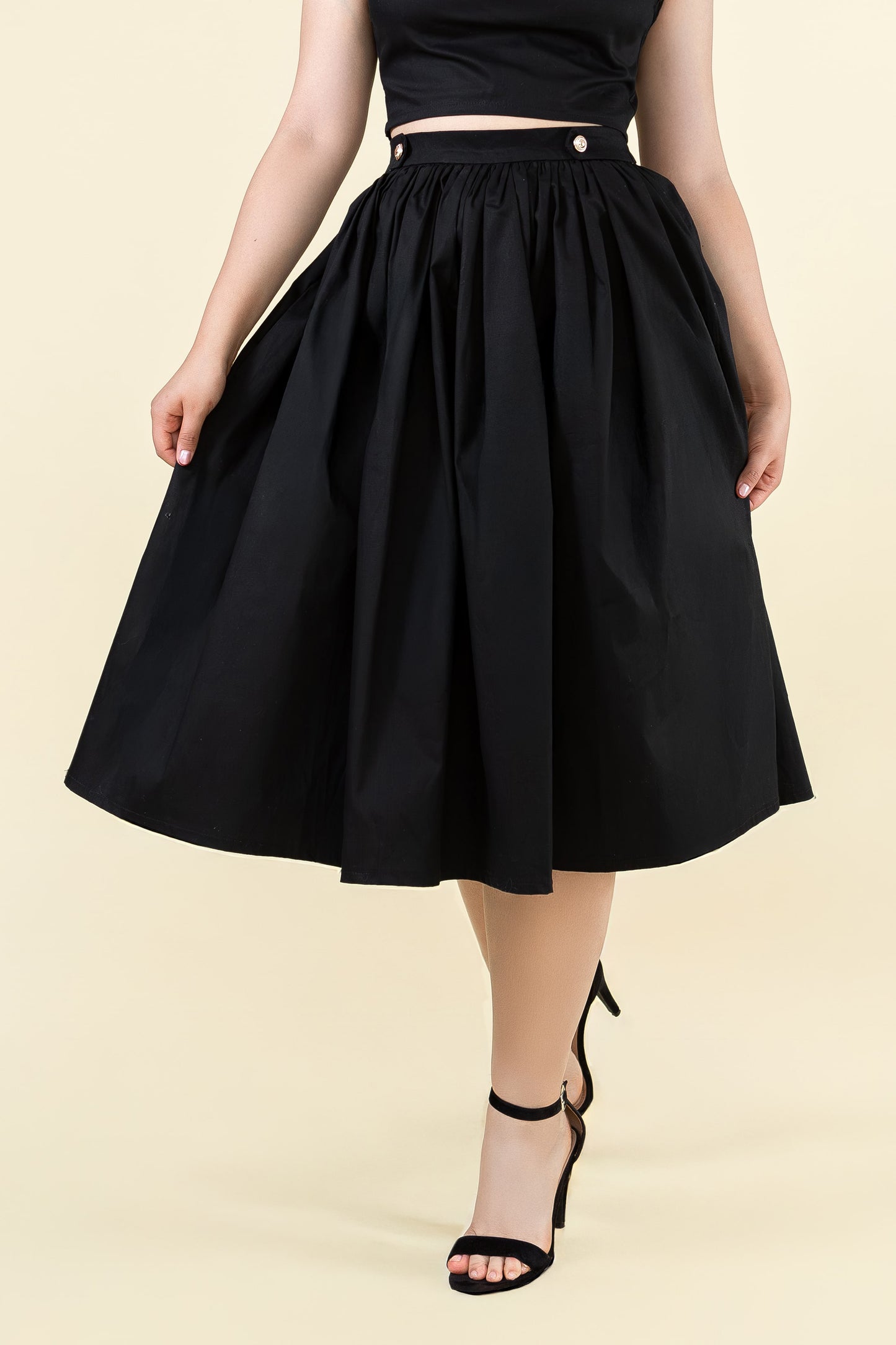 Falda midi So Chic! negro