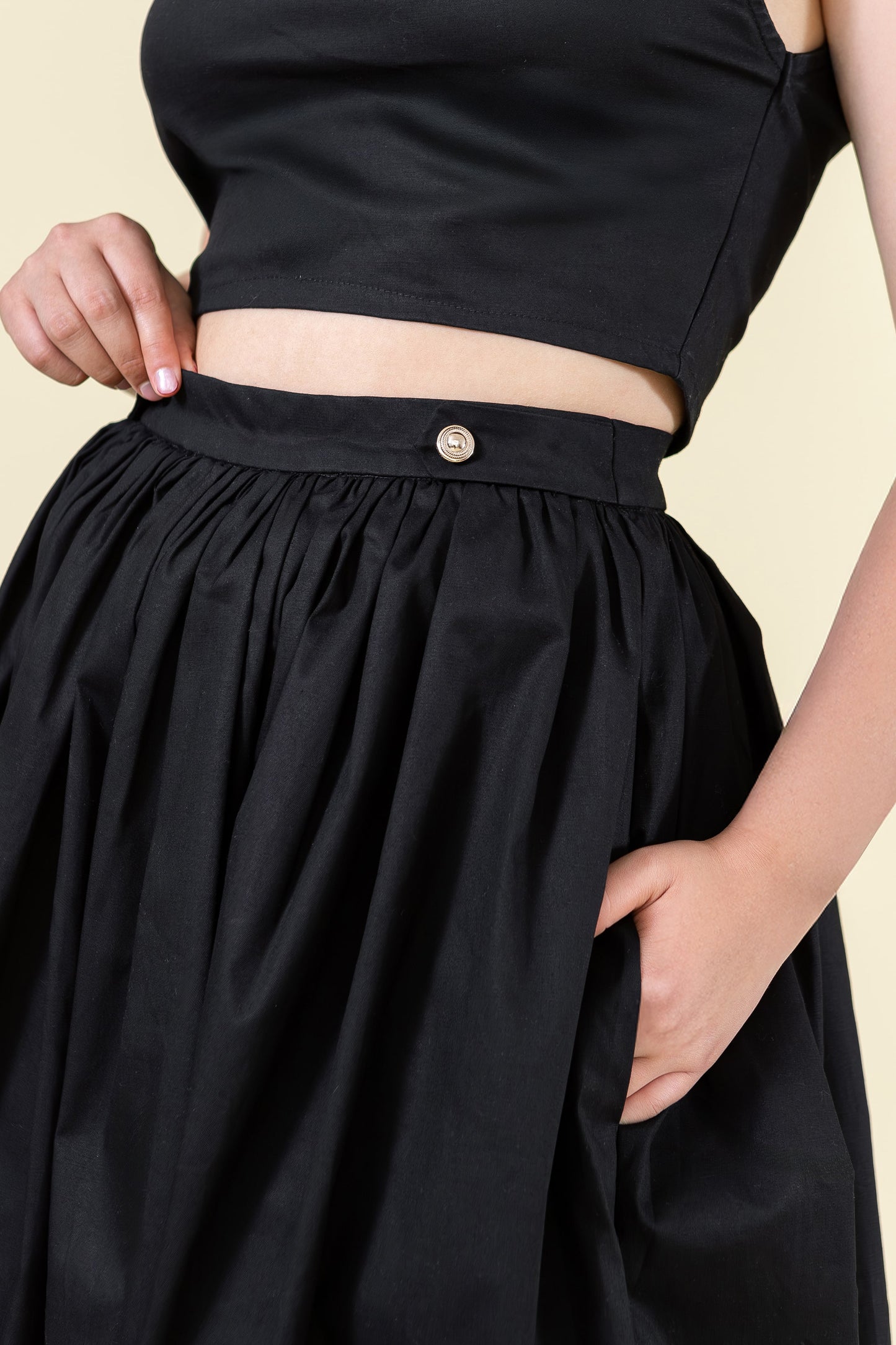 Falda midi So Chic! negro