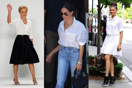 La blusa blanca: cinco looks icónicos que hicieron historia en la moda femenina