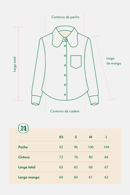 Blusa Megan celeste