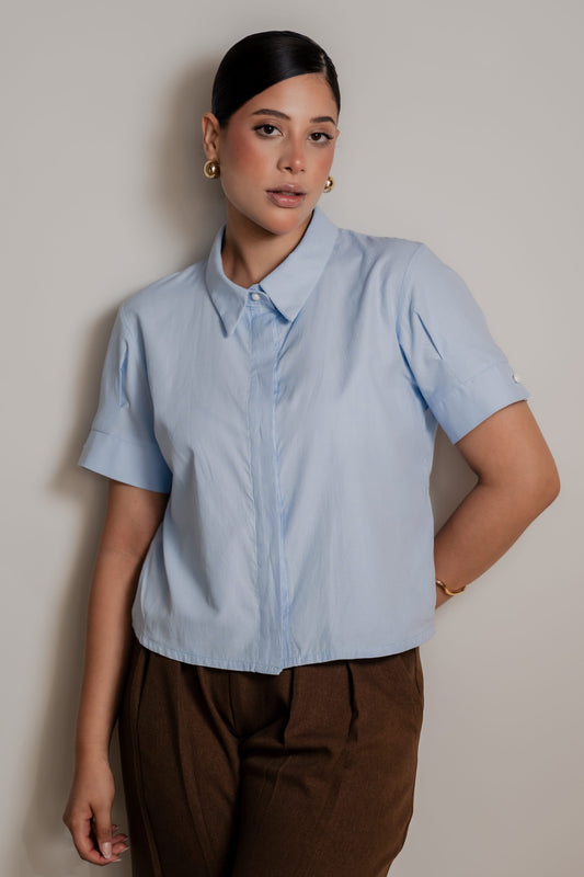 Blusa Margarette – Celeste