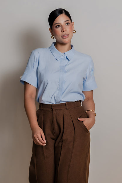 Blusa Margarette – Celeste