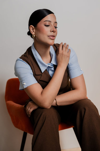 Blusa Margarette – Celeste