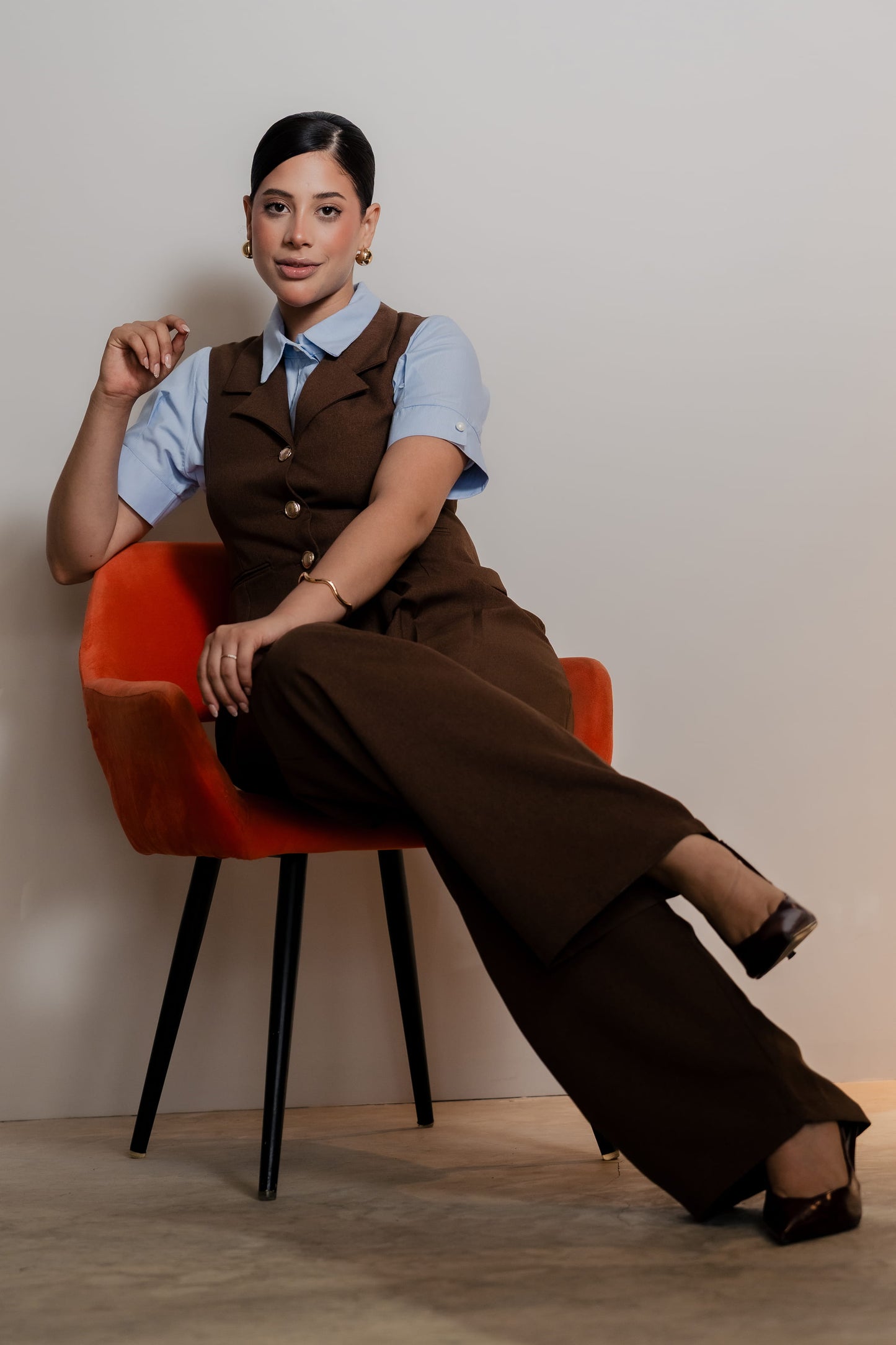 Chaleco Clío – Chocolate