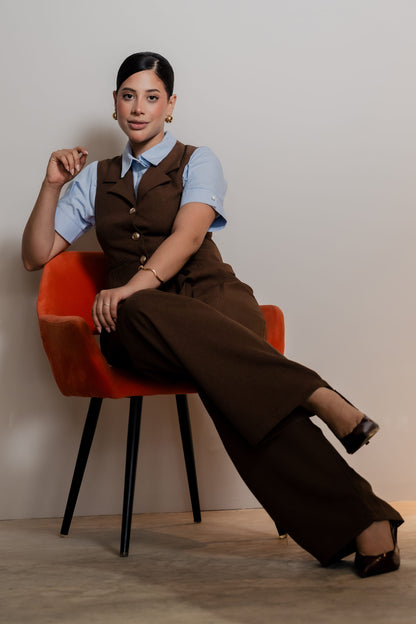 Chaleco Clío – Chocolate