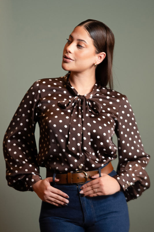 Blusa Donetalla chocolate