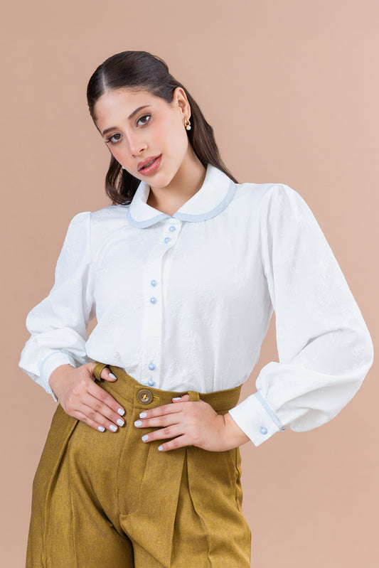 Blusa Mary Jane: blanca
