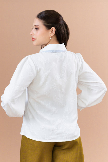 Blusa Mary Jane: blanca