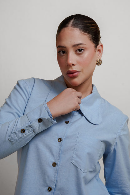 Blusa Megan celeste