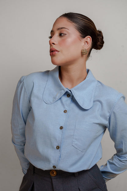 Blusa Megan celeste