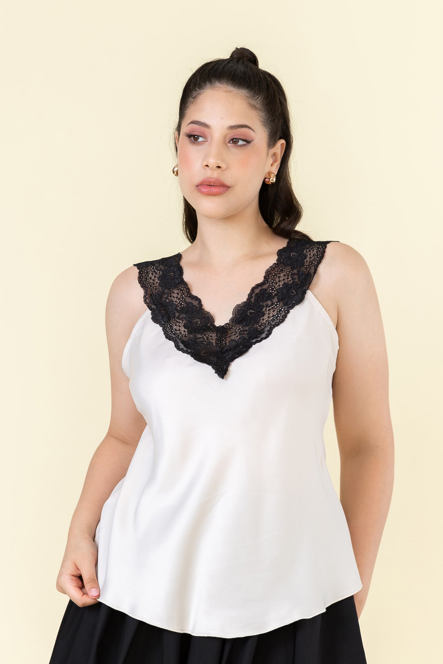 Lace top Lumière champagne