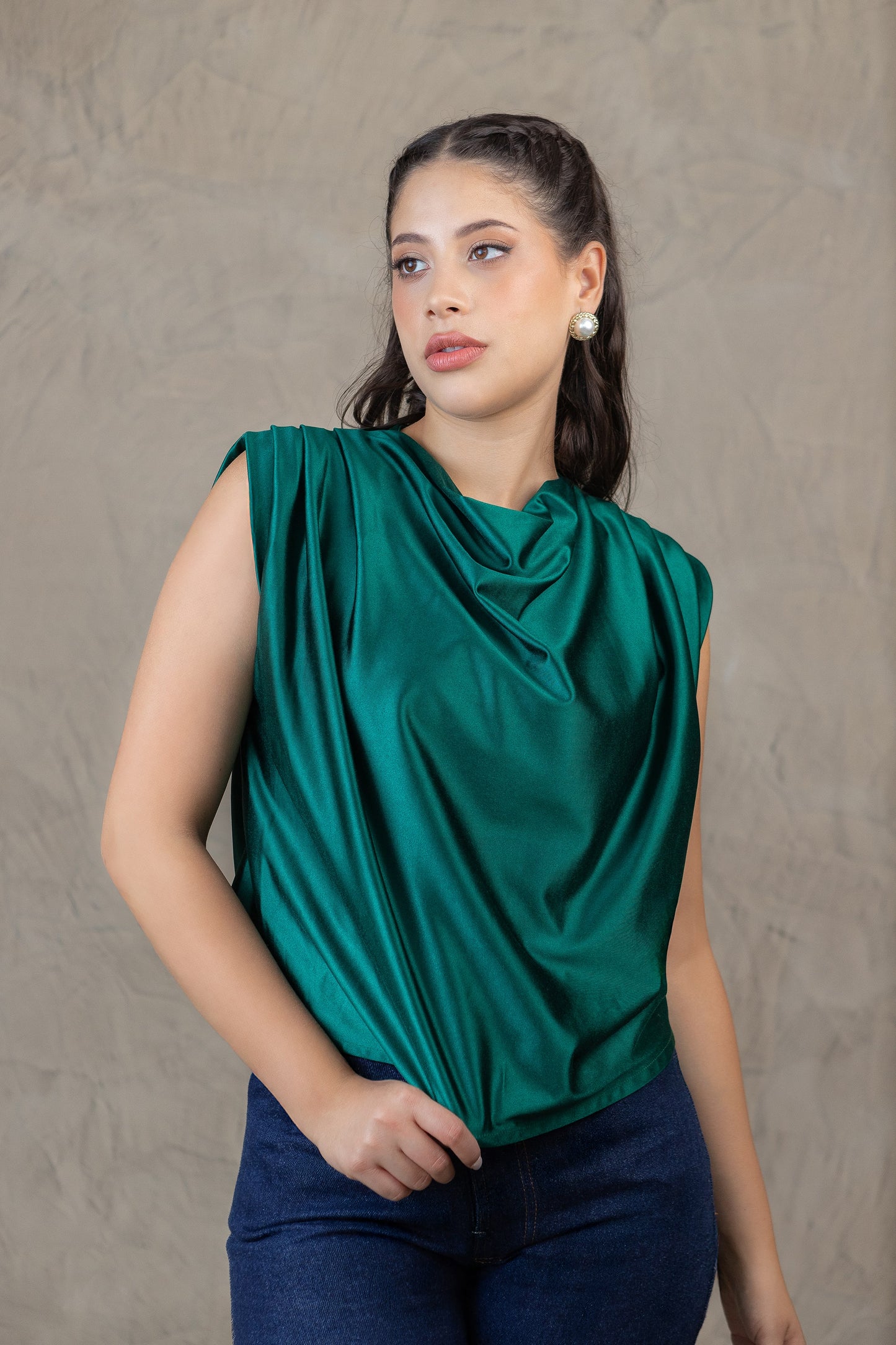 Top Hera verde
